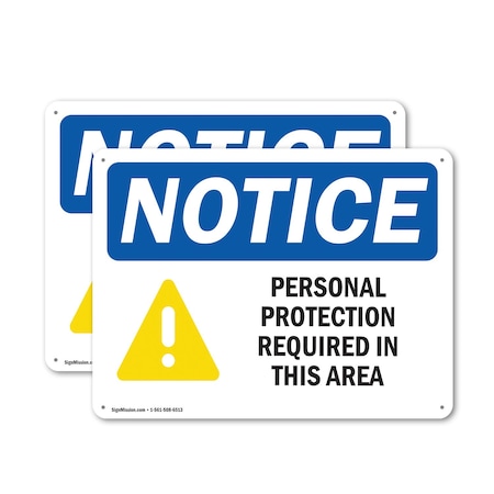 Signmission 7 in Height, 10 in Width, Aluminum, Rectangle OS-2PACK-NS-A-710-L-16338